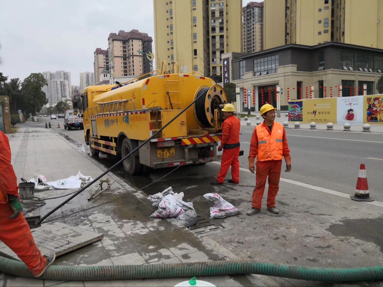 元氏排污管道清淤-管道清洗